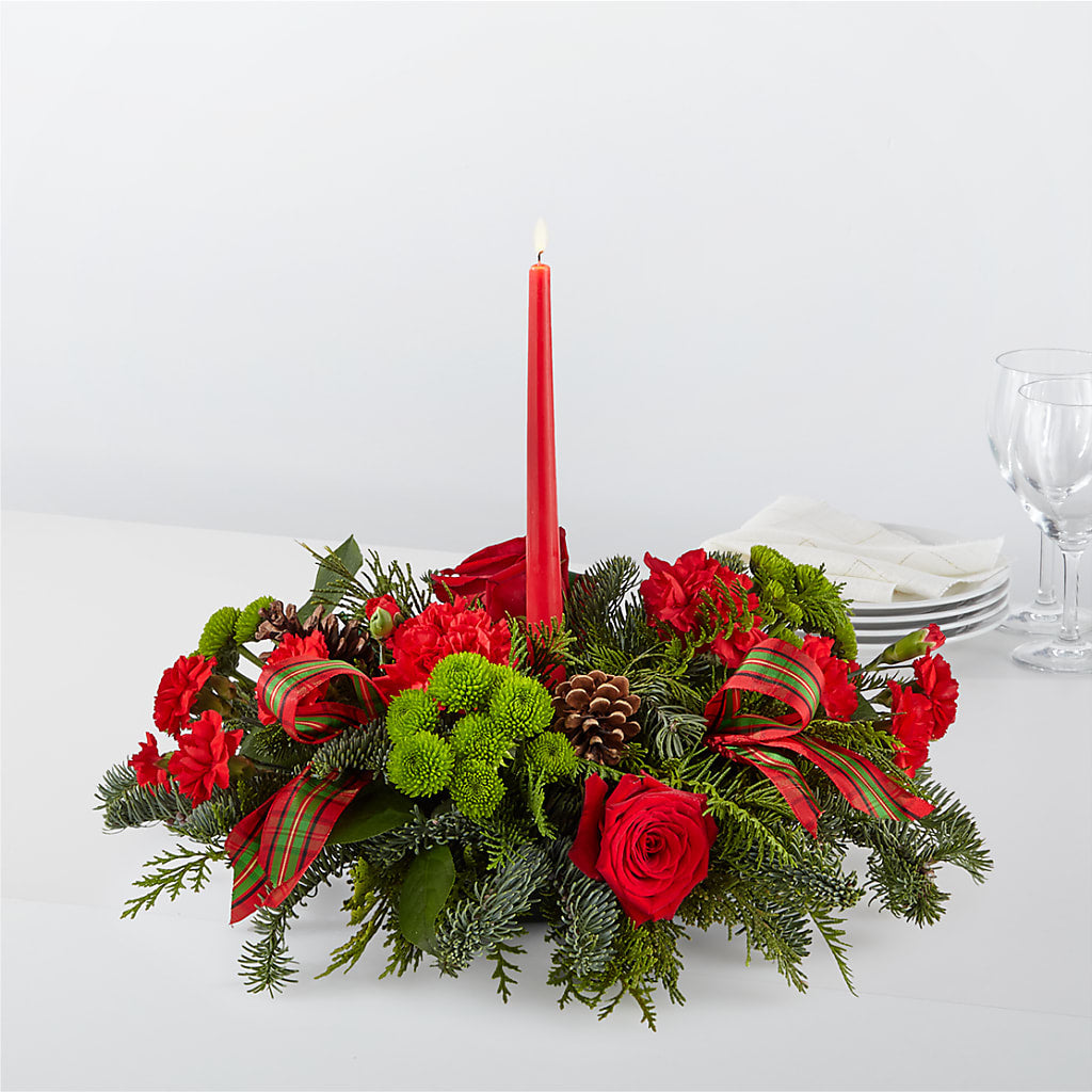 By the Candlelight Centerpiece – PIKE CREEK FLOWERS & GIFTS, Wilmington DE