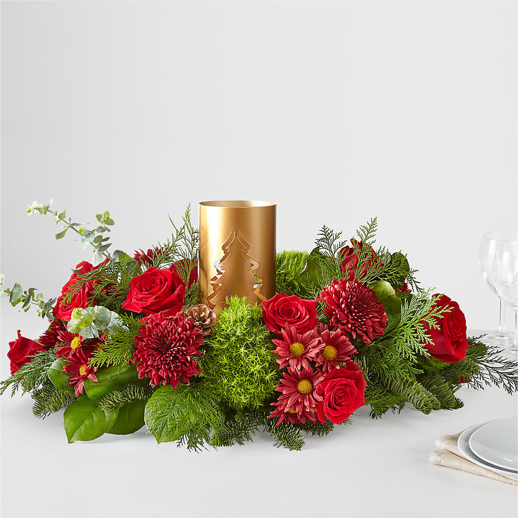 Toast the Season Centerpiece – PIKE CREEK FLOWERS & GIFTS, Wilmington DE