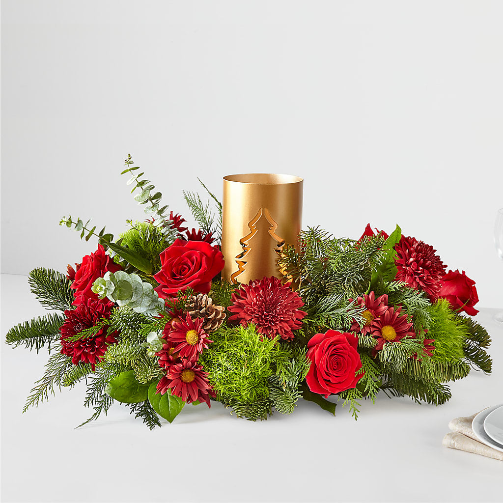 Toast the Season Centerpiece – PIKE CREEK FLOWERS & GIFTS, Wilmington DE