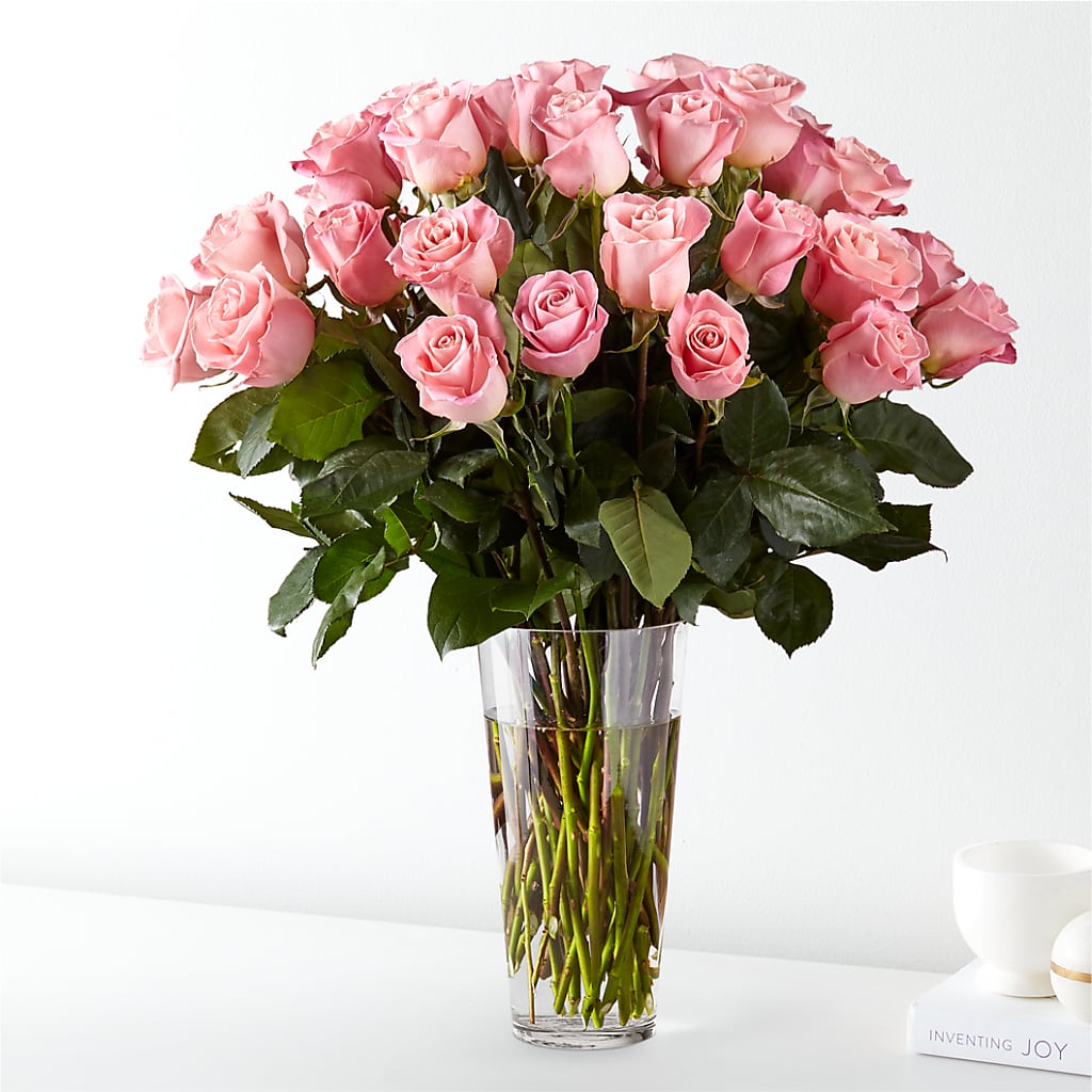 Long Stem Pink Rose Bouquet – PIKE CREEK FLOWERS & GIFTS, Wilmington DE