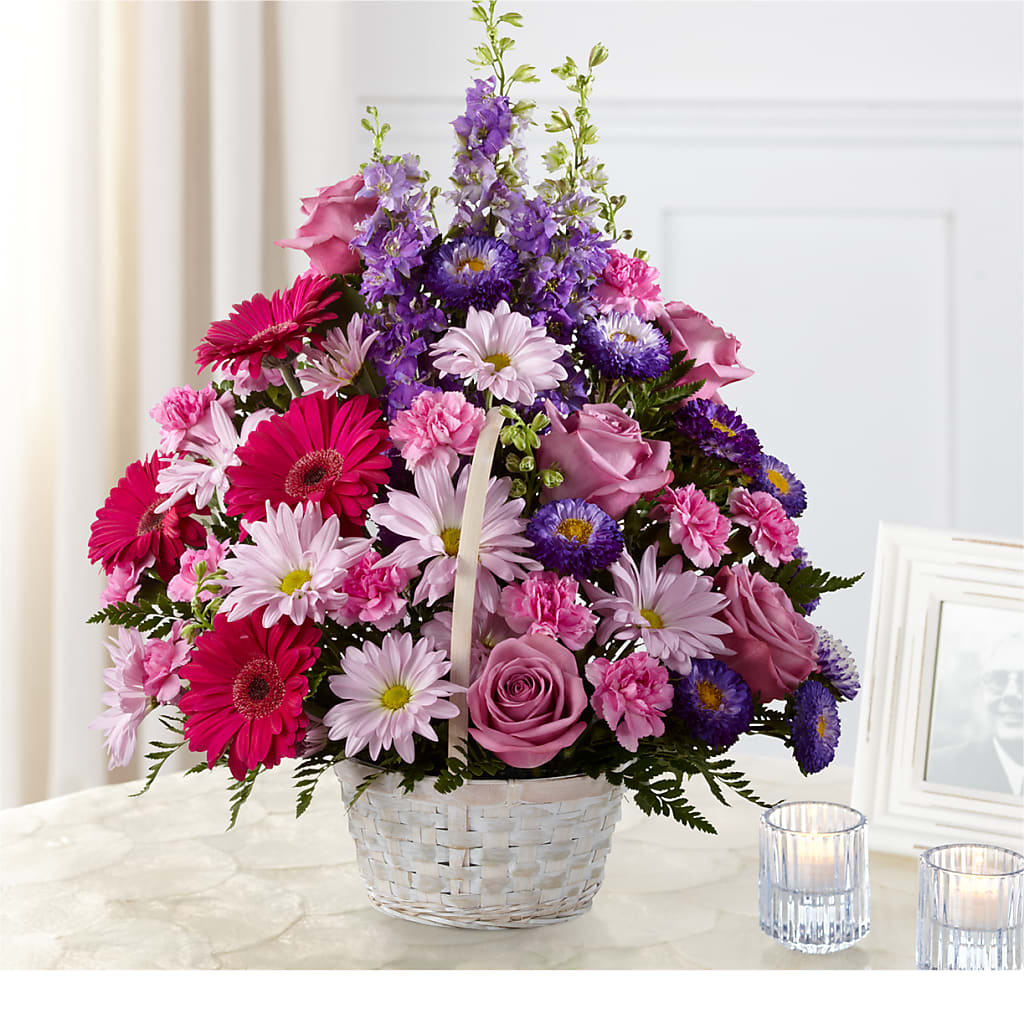 Pastel Peace Basket – PIKE CREEK FLOWERS & GIFTS, Wilmington DE
