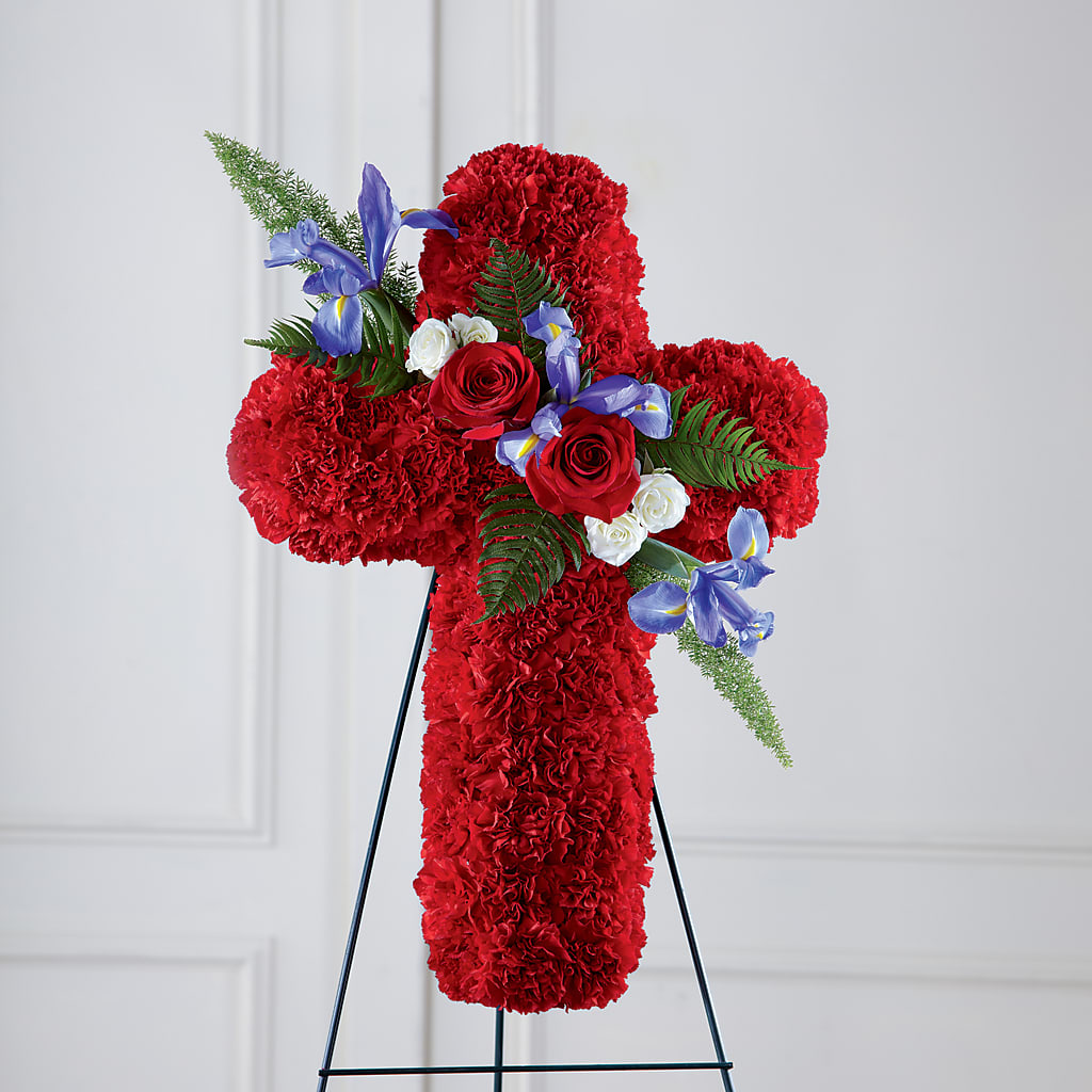 Faithful Hero Floral Cross – PIKE CREEK FLOWERS & GIFTS, Wilmington DE