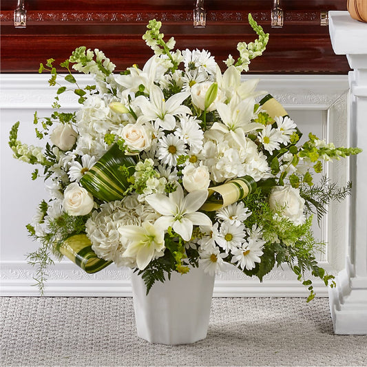 Thoughts of Tranquility Floor Basket – PIKE CREEK FLOWERS & GIFTS, Wilmington DE