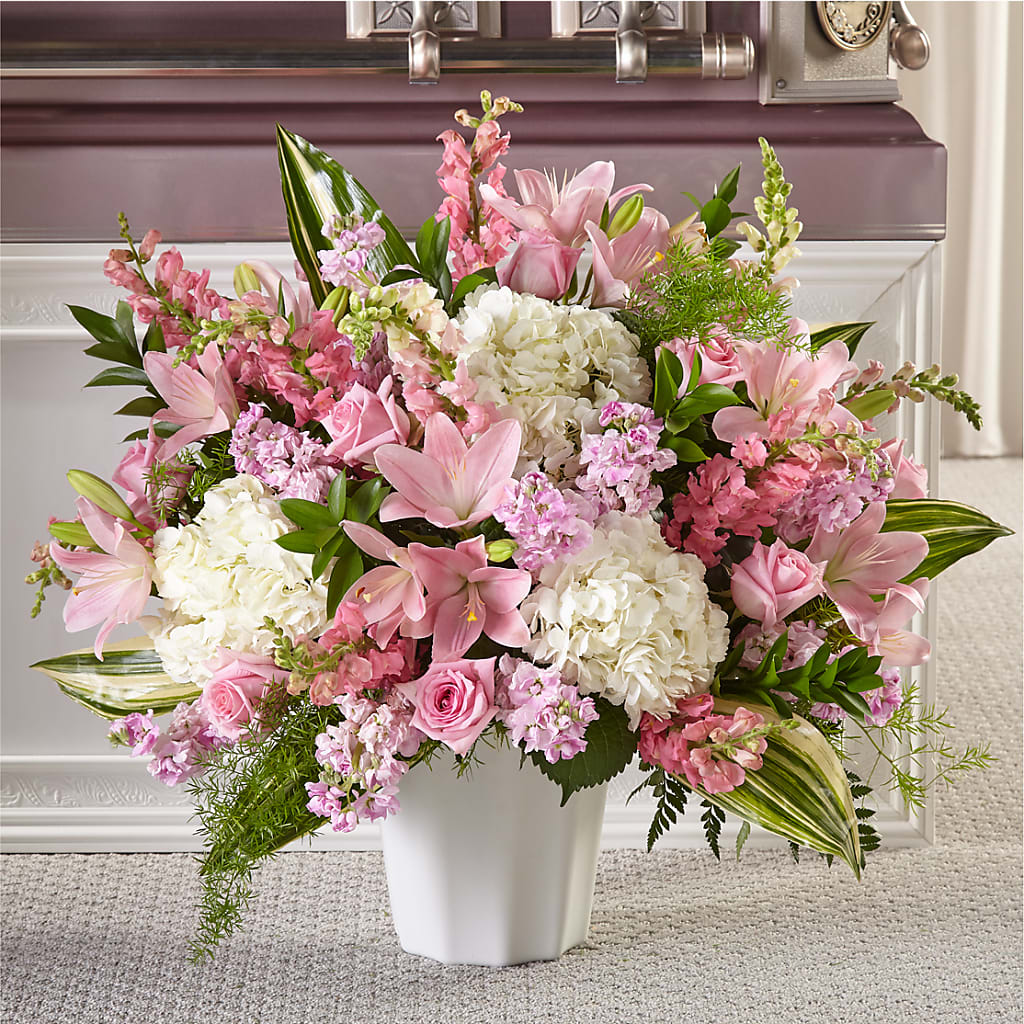 Simply Serene Floor Basket – PIKE CREEK FLOWERS & GIFTS, Wilmington DE