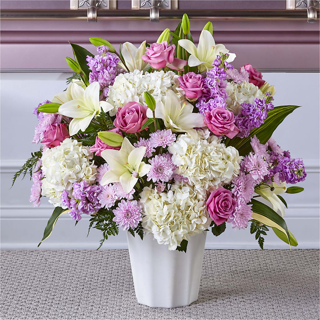 Heaven Sent Floor Basket – PIKE CREEK FLOWERS & GIFTS, Wilmington DE
