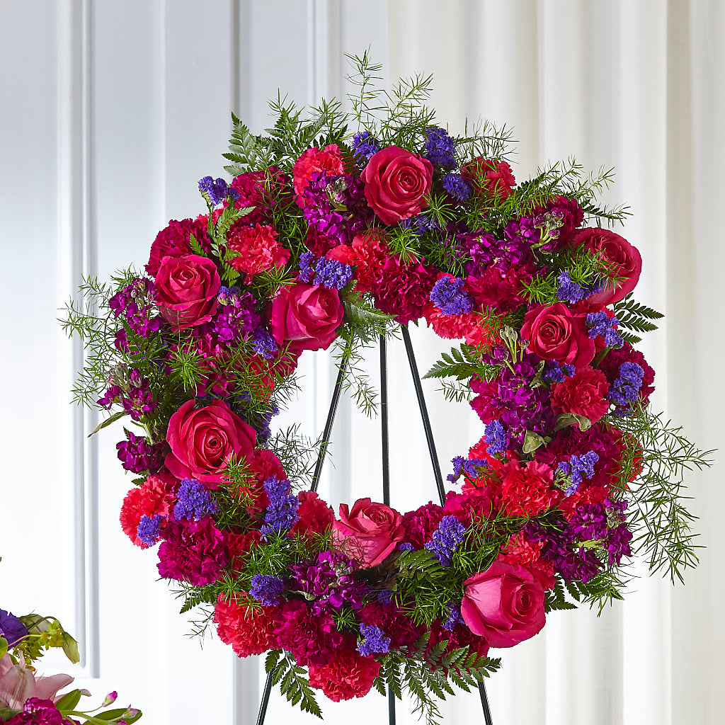 Calming Colors Wreath – PIKE CREEK FLOWERS & GIFTS, Wilmington DE