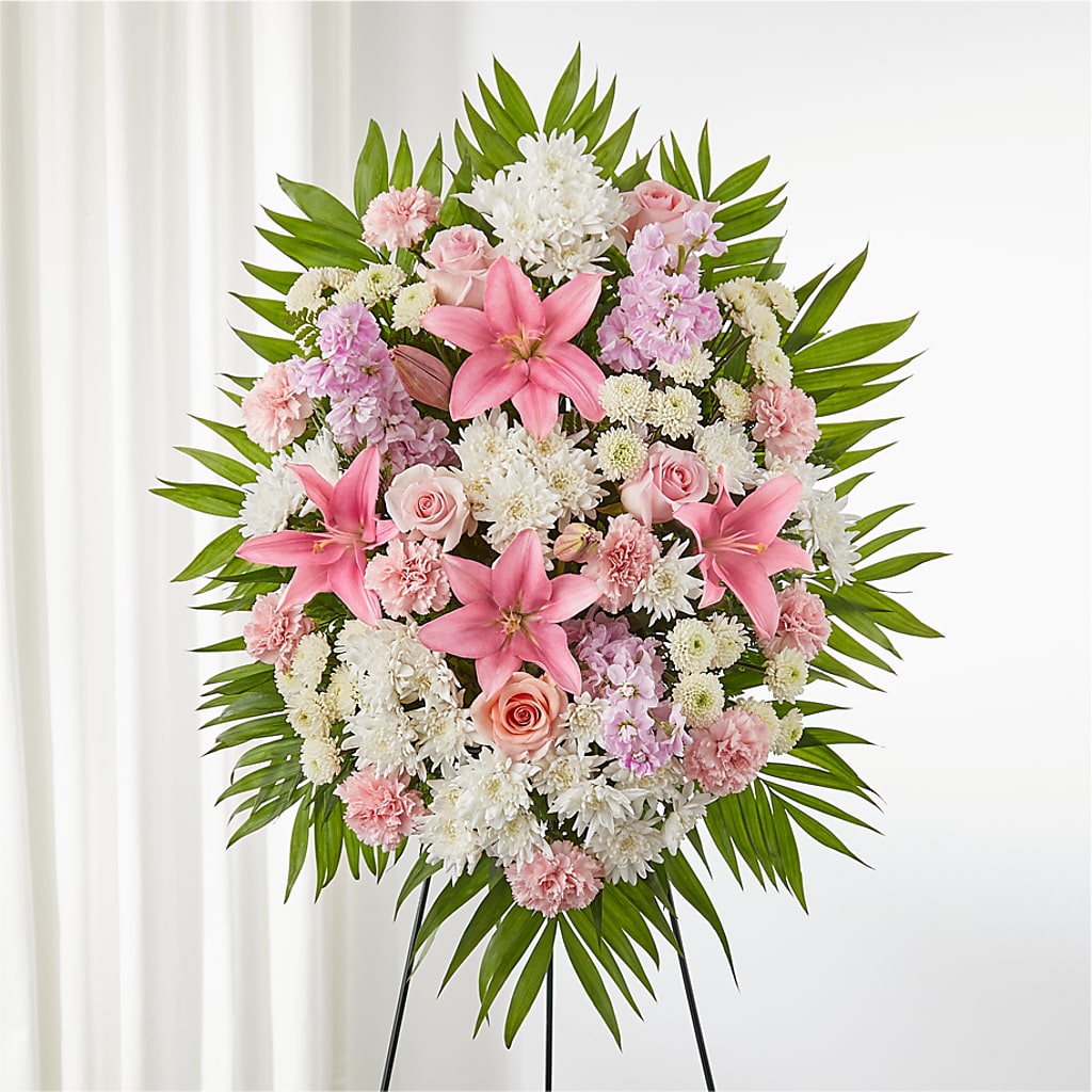 Offering Solace Standing Spray – PIKE CREEK FLOWERS & GIFTS, Wilmington DE