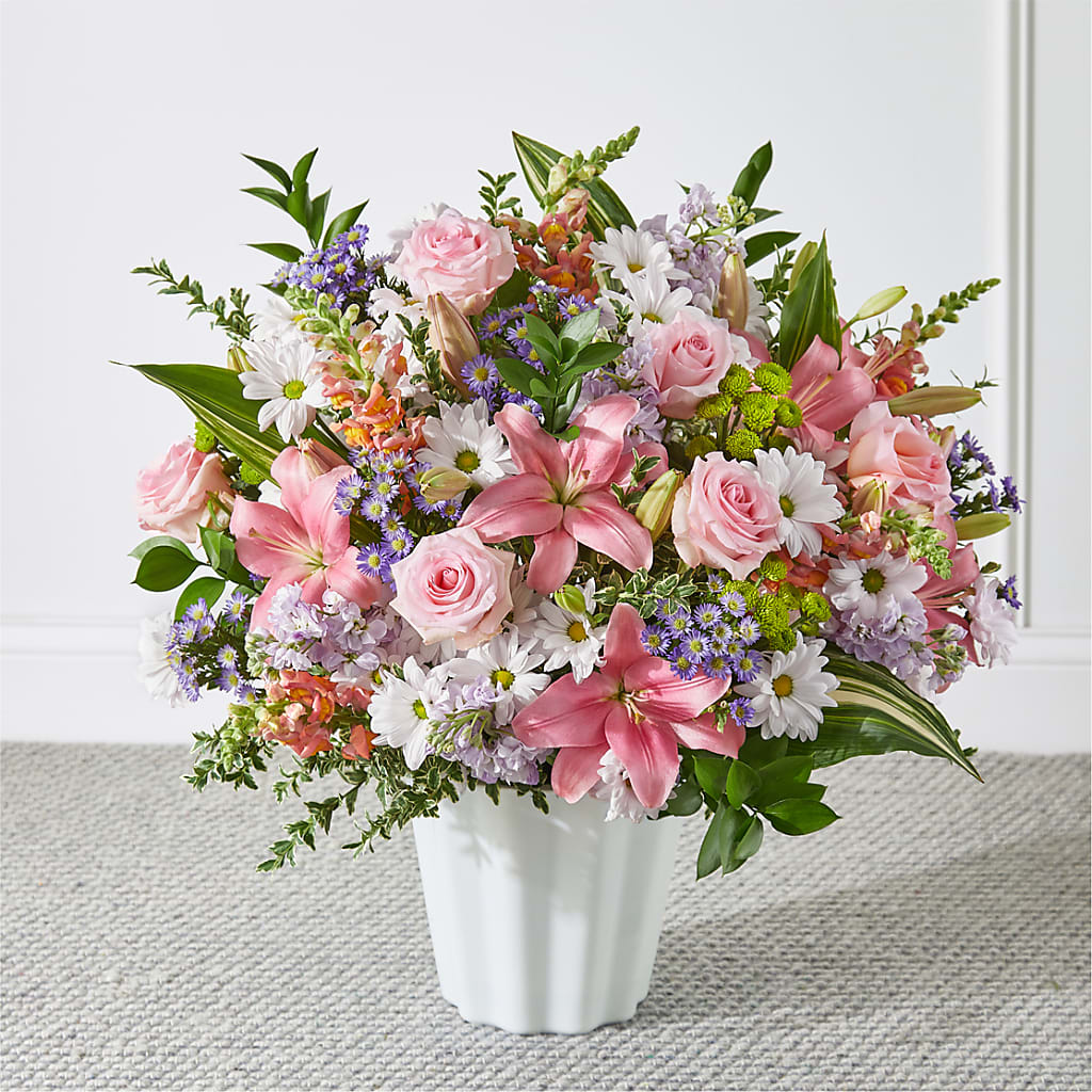Abundant Compassion Floor Basket – PIKE CREEK FLOWERS & GIFTS, Wilmington DE