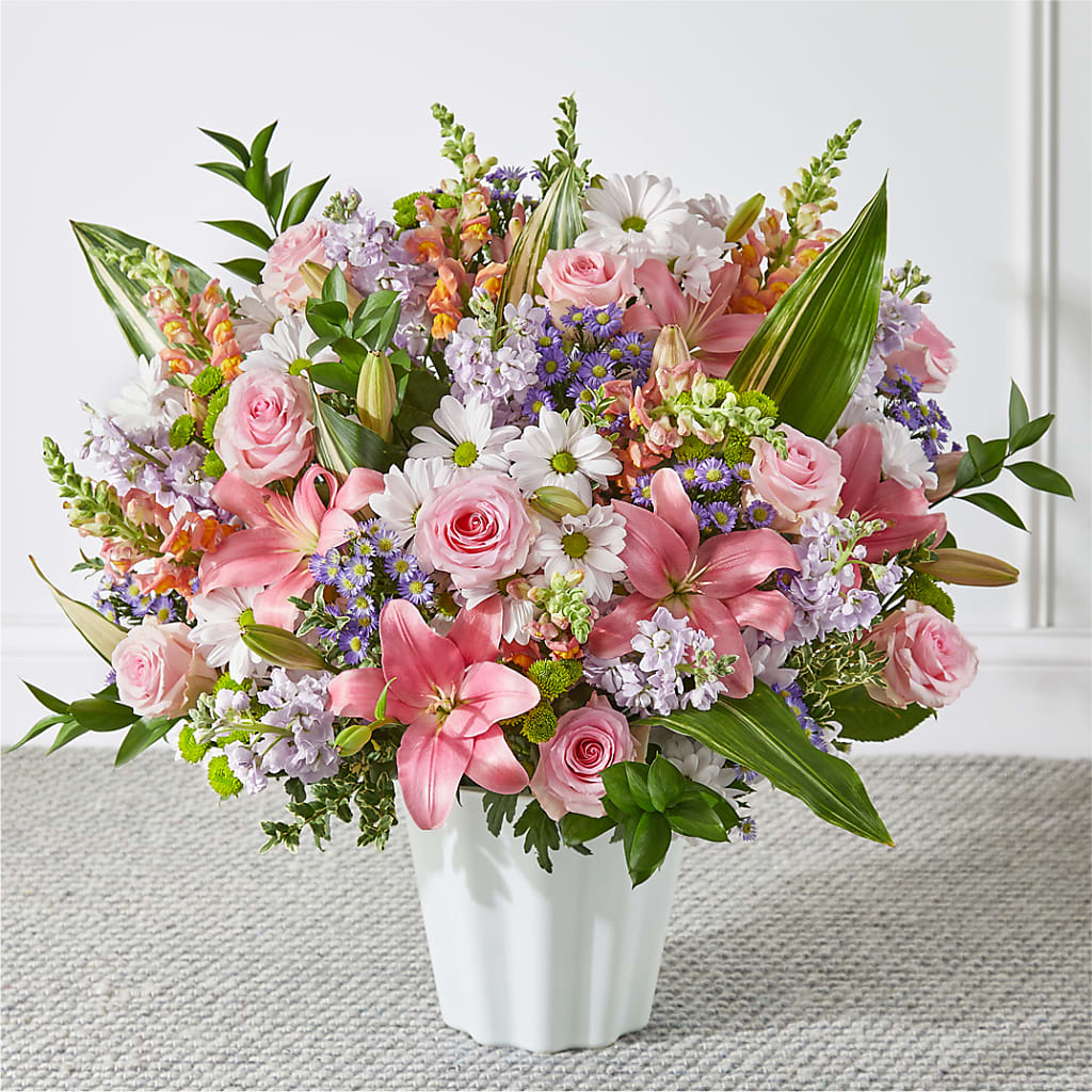 Abundant Compassion Floor Basket – PIKE CREEK FLOWERS & GIFTS, Wilmington DE