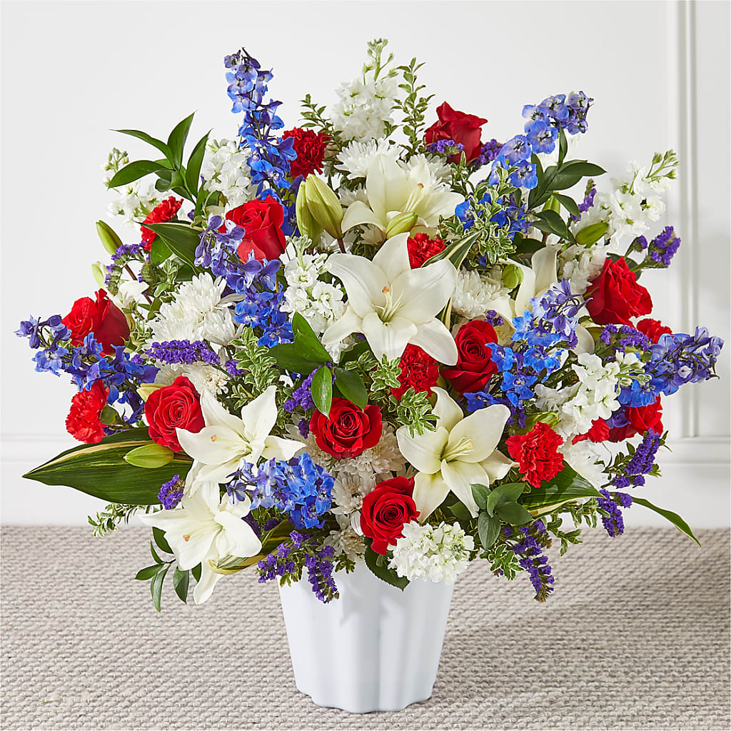 Consoled Floor Basket – PIKE CREEK FLOWERS & GIFTS, Wilmington DE