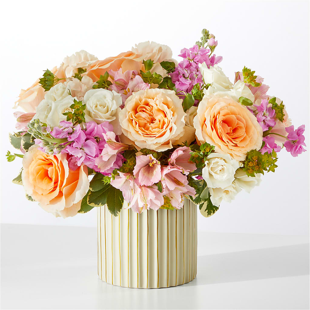 Paradise Bouquet with Ivory Vase – PIKE CREEK FLOWERS & GIFTS, Wilmington DE