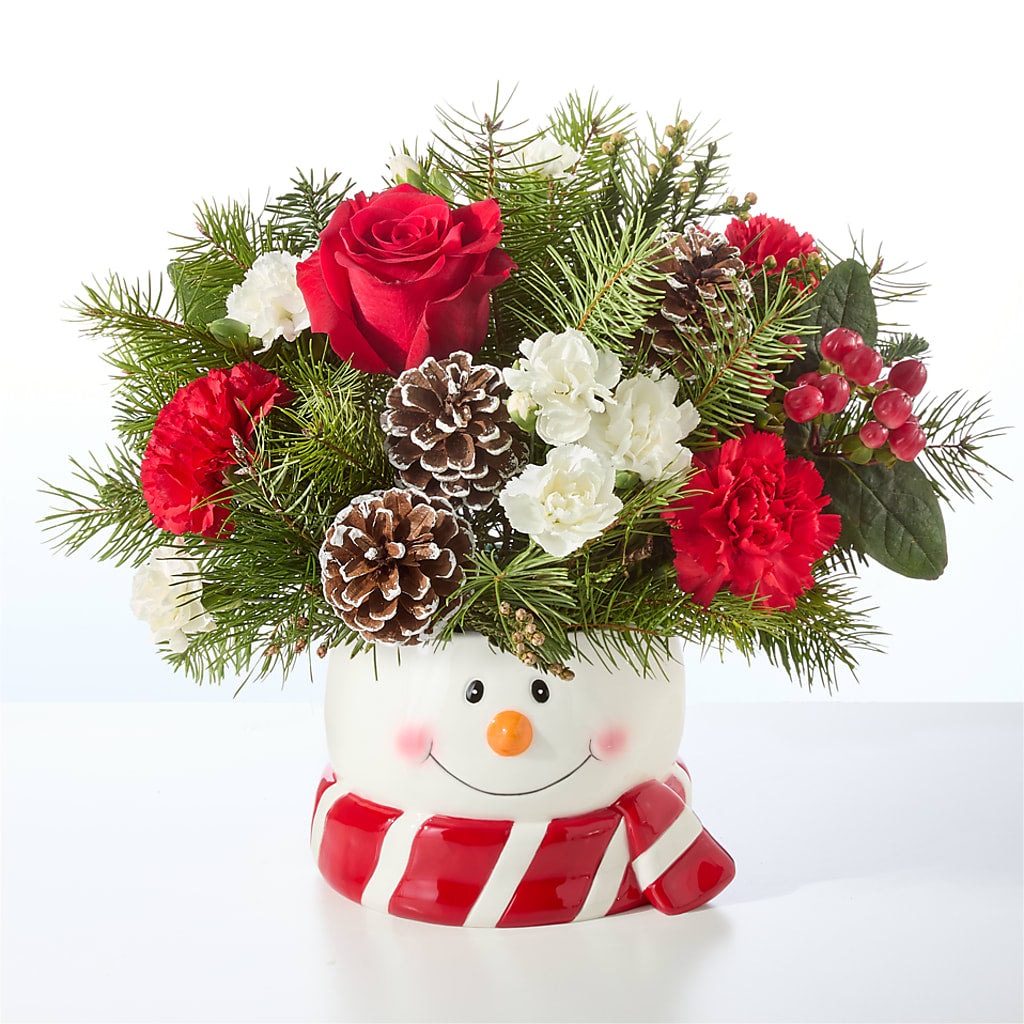 Jolly Snowman Bouquet – PIKE CREEK FLOWERS & GIFTS, Wilmington DE