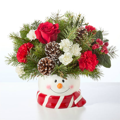 Jolly Snowman Bouquet – PIKE CREEK FLOWERS & GIFTS, Wilmington DE