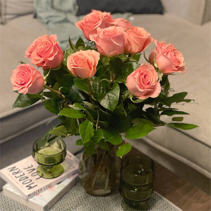 Long Stem Pink Rose Bouquet – PIKE CREEK FLOWERS & GIFTS, Wilmington DE