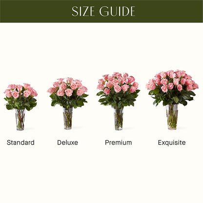 Long Stem Pink Rose Bouquet – PIKE CREEK FLOWERS & GIFTS, Wilmington DE