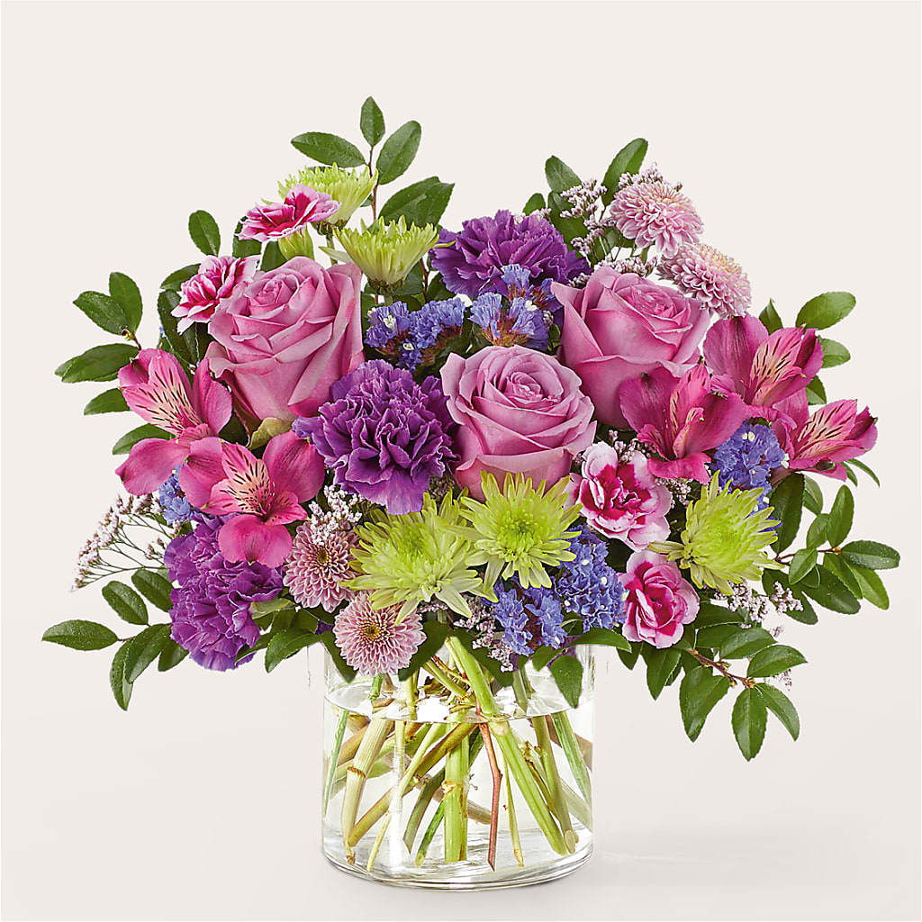 Glass Half Full Bouquet – PIKE CREEK FLOWERS & GIFTS, Wilmington DE