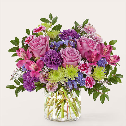 Glass Half Full Bouquet – PIKE CREEK FLOWERS & GIFTS, Wilmington DE