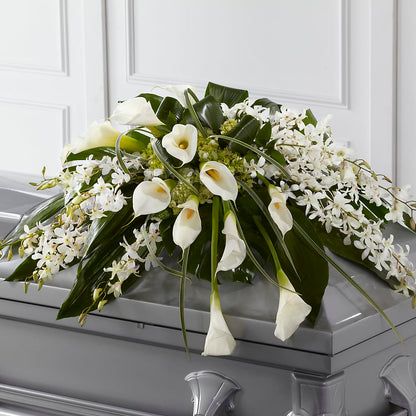Angel Wings Casket Spray – PIKE CREEK FLOWERS & GIFTS, Wilmington DE