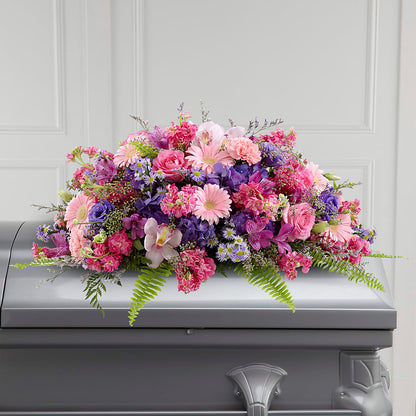 Glorious Garden Casket Spray – PIKE CREEK FLOWERS & GIFTS, Wilmington DE