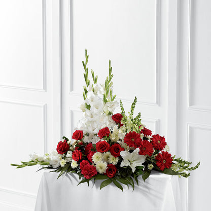 Crimson & White Arrangement – PIKE CREEK FLOWERS & GIFTS, Wilmington DE
