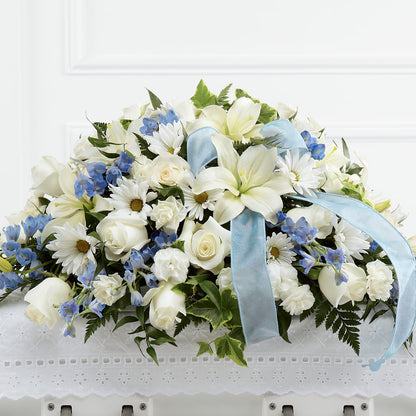Tender Treasure Casket Spray – PIKE CREEK FLOWERS & GIFTS, Wilmington DE