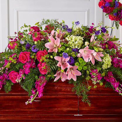 Radiant Tribute Casket Spray – PIKE CREEK FLOWERS & GIFTS, Wilmington DE