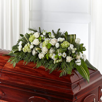 Hopeful Gesture Casket Spray – PIKE CREEK FLOWERS & GIFTS, Wilmington DE