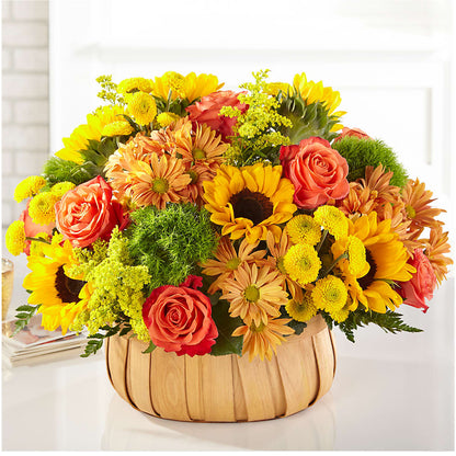 Harvest Sunflower Basket – PIKE CREEK FLOWERS & GIFTS, Wilmington DE