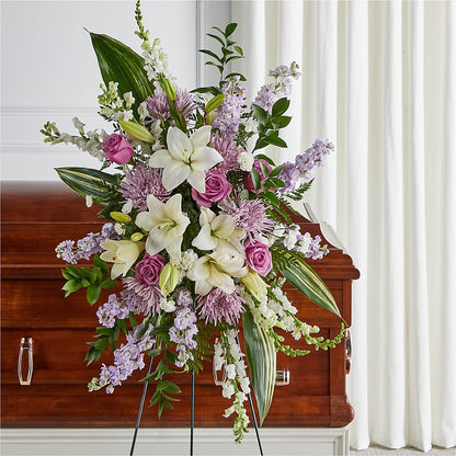 Grateful Hearts Standing Spray – PIKE CREEK FLOWERS & GIFTS, Wilmington DE