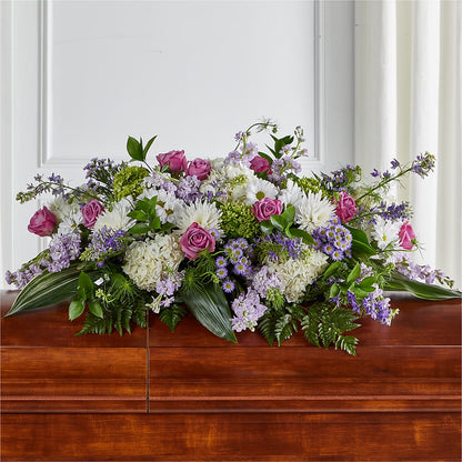 Meadows of Serenity Casket Spray – PIKE CREEK FLOWERS & GIFTS, Wilmington DE
