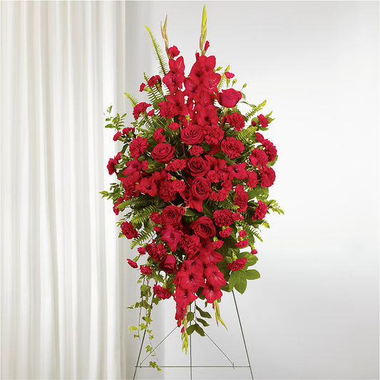 From the Heart Standing Spray – PIKE CREEK FLOWERS & GIFTS, Wilmington DE