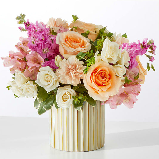 Paradise Bouquet with Ivory Vase – PIKE CREEK FLOWERS & GIFTS, Wilmington DE