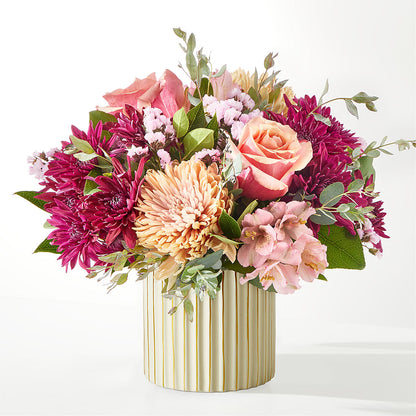 Berry Cobbler Bouquet with Ivory Vase – PIKE CREEK FLOWERS & GIFTS, Wilmington DE