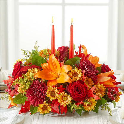 Autumn's Embrace Centerpiece – PIKE CREEK FLOWERS & GIFTS, Wilmington DE