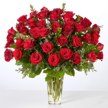 Forever Yours Fifty Stem Red Rose Bouquet – PIKE CREEK FLOWERS & GIFTS, Wilmington DE