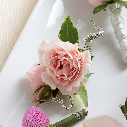 Pink Spray Rose Boutonniere – PIKE CREEK FLOWERS & GIFTS, Wilmington DE