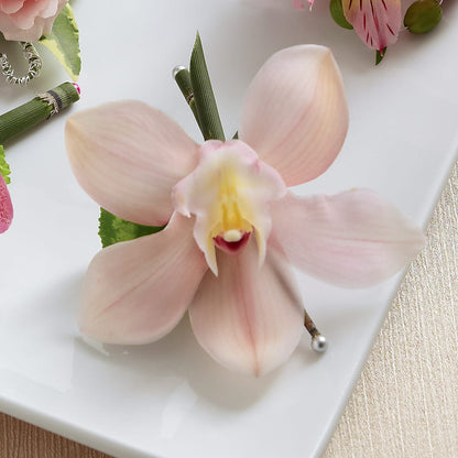 Pink Cymbidium Boutonniere – PIKE CREEK FLOWERS & GIFTS, Wilmington DE